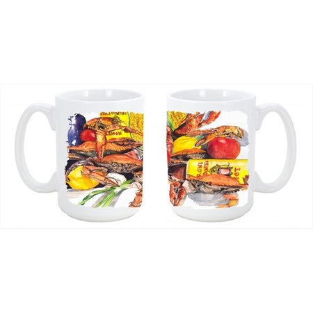 CAROLINES TREASURES Verons and Crabs Dishwasher Safe Microwavable Ceramic Coffee Mug 1016CM15